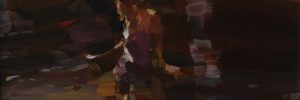 woman in streamwading